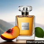 향수 시향 팁 - A sophisticated perfume bottle surrounded by natural elements representing the main fragrance famili...