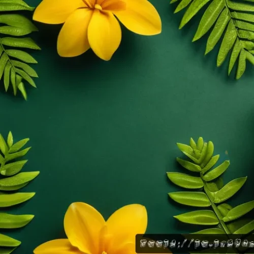 향수의 글로벌 트렌드 - A lush, vibrant Brazilian rainforest setting featuring native ingredients like cumaru seeds, bright ...